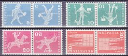 1968  Kehrdrucke L45-L49  ohne Zwischensteg ** POSTFRISCH **