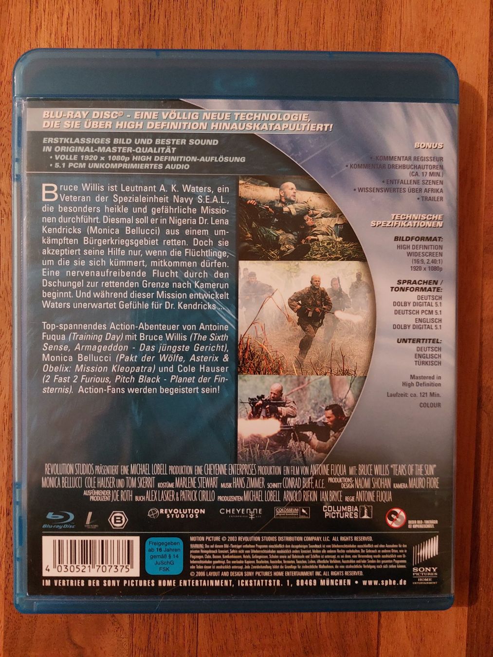 Tutti i DVDs: Blu Ray - Tränen der Sonne mit Bruce Willis – Usato da Rheinfelden venduto da FilmAuktion 1