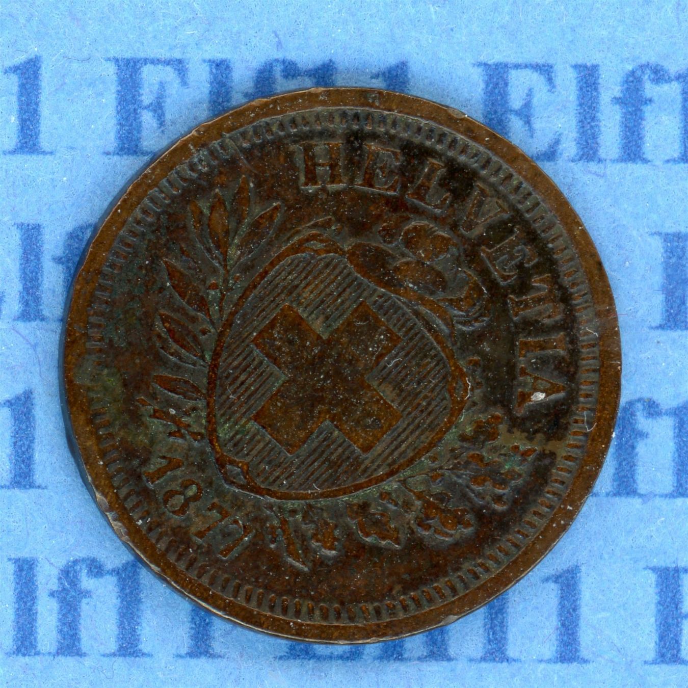 Tutti le monete: CHF___0.01 1877 ss 1 Rappen – Usato da Widnau venduto da Elf11