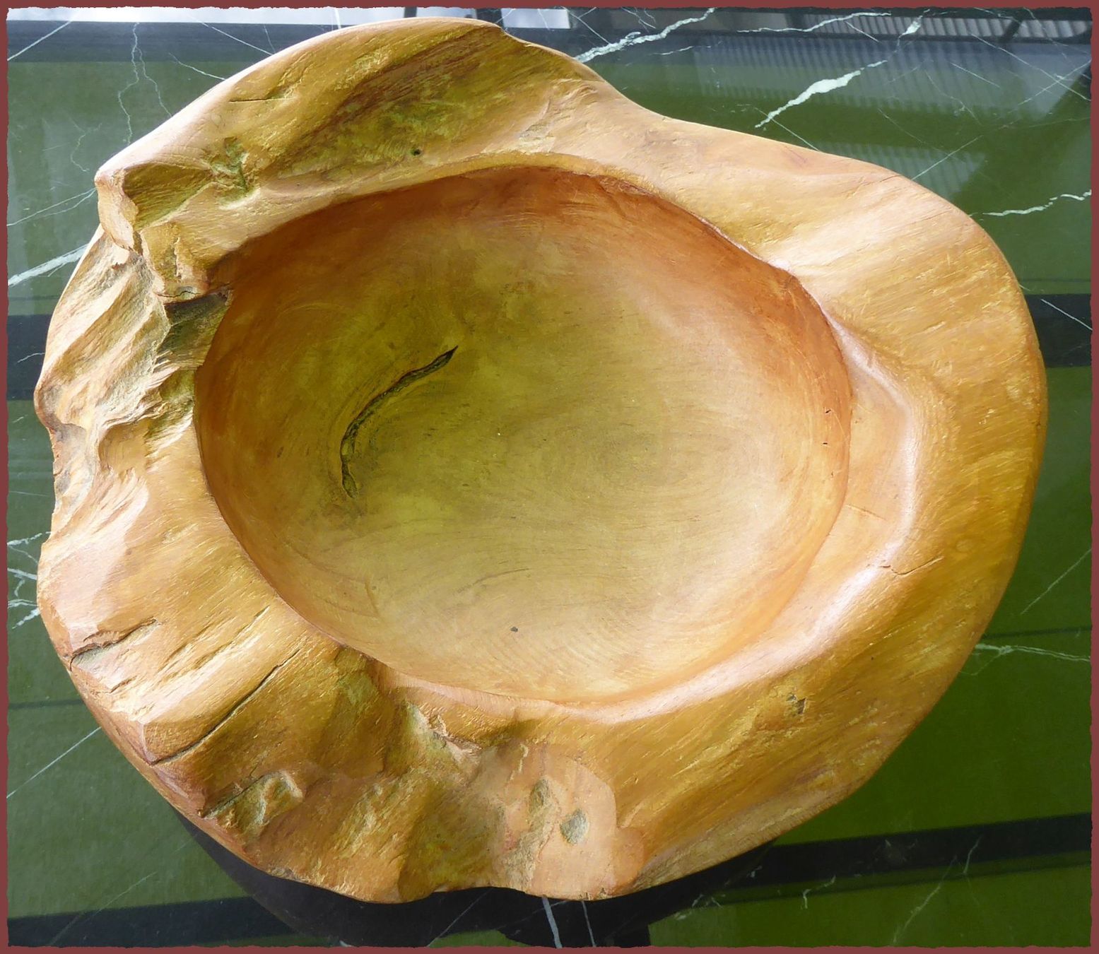 Ciotole: Rustikale Holzschale, Unikat, ca. 40cm Durchmesser – Nuovo e nell'imballaggio originale da Oberglatt ZH venduto da 123Gebraucht 4