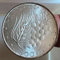 VATIKAN 500 LIRE 1973 UNZ. SILBER *RAR*