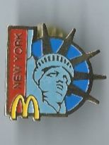 Placchette & Badge: McDonalds New York Pin – Usato da Zürich venduto da t24_de