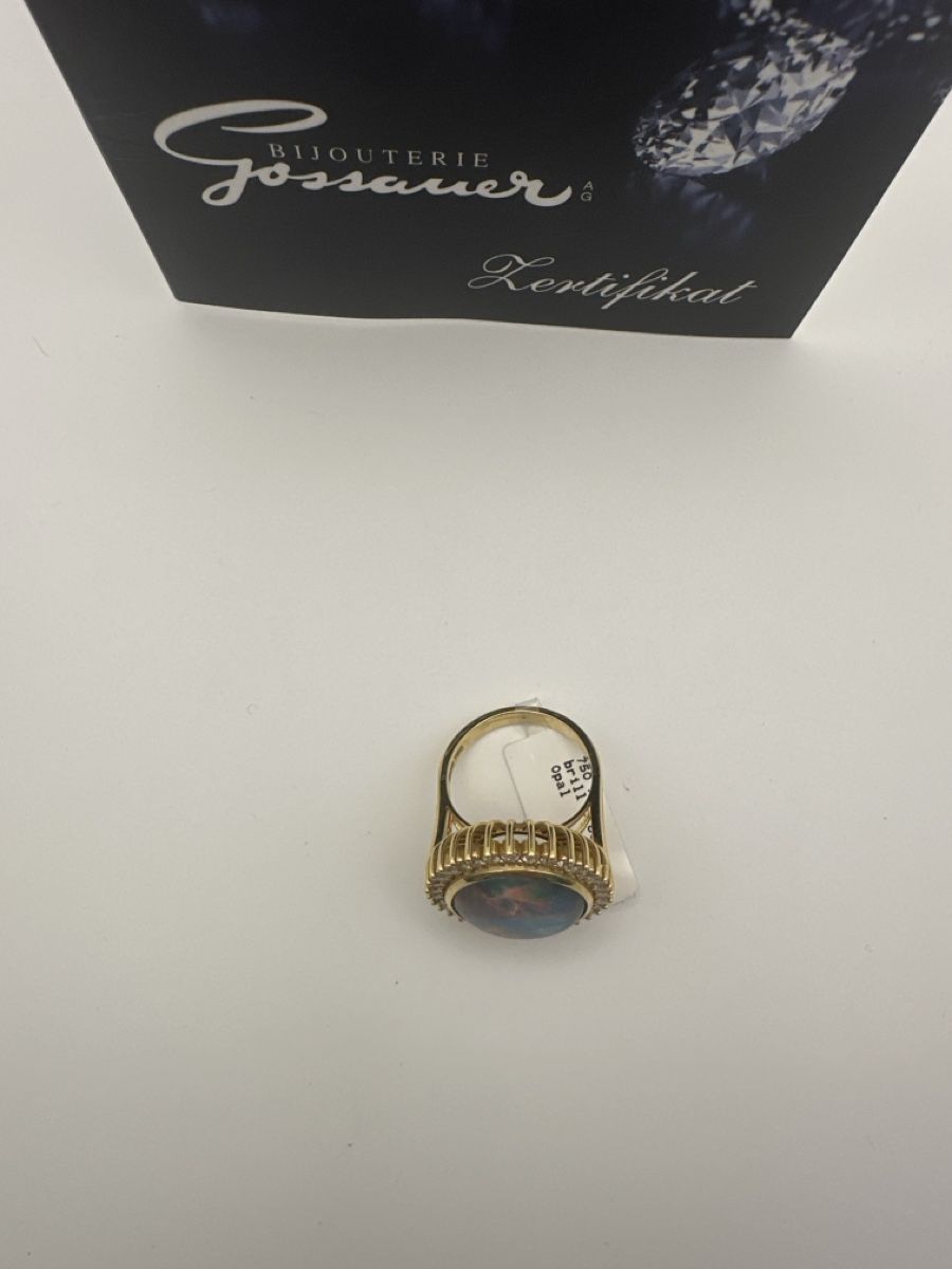 Anelli: 18 Karat Ring mit Opal und Brillanten – Nuovo (secondo la descrizione) da zürich venduto da bijouteriegossauer 5