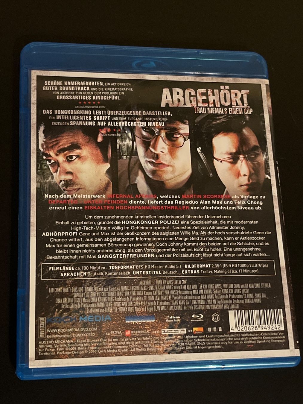 Tutti i DVDs: Blu-ray - Abgehört, Trau niemals einem Cop – Usato da Luzern venduto da Jiggy_8898 1