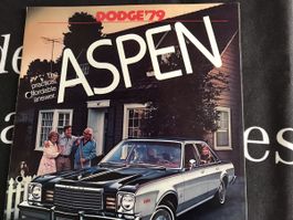 Dodge Aspen '79 Prospekt, Rarität für Sammler! Top Zustand!