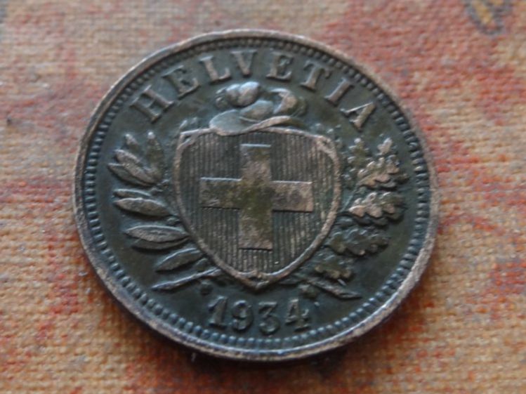 Toutes les monnaies: 2 Rp. 1934   (B) – D'occasion à Romanel-sur-Lausanne par Swift13