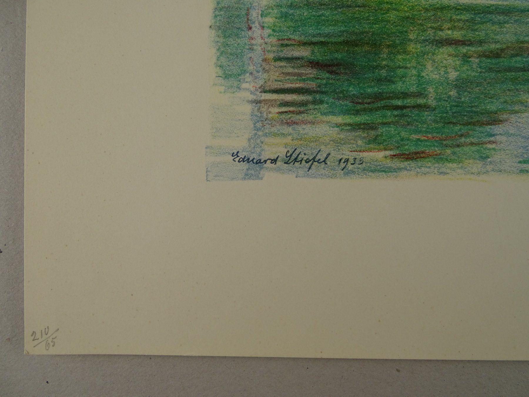 Incisioni: GREIFENSEE, LITHOGRAPHIE 1938 – Usato da Grüningen venduto da Kartensammler 5