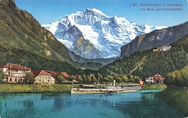Schiffeinfahrt Interlaken haimwehfluh Battello Boot Schiff