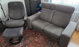 Fauteuil + Pouf