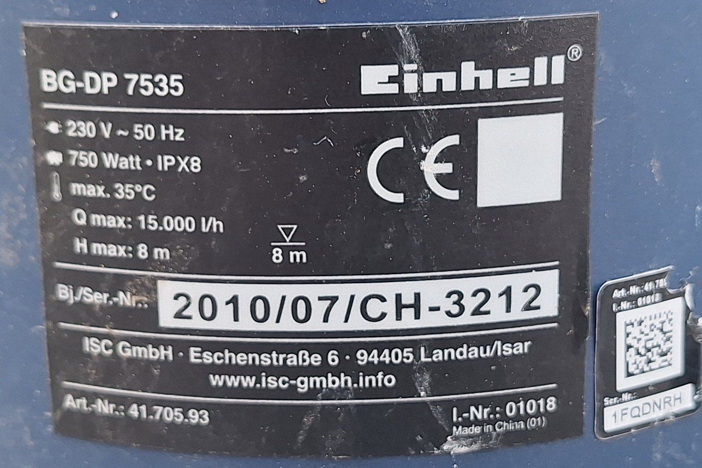 Einhell Pumpen & Teile: Tauchpumpe – Gebraucht aus Russikon von Mochx 2