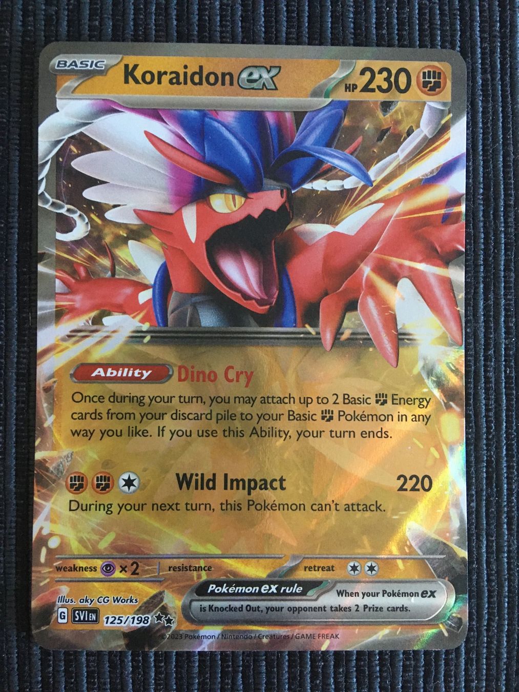 Pokémon Carte collezionabili: Pokemon Koraidon EX Scarlet Violet Englisch – Nuovo (secondo la descrizione) da Wabern venduto da Collectfun