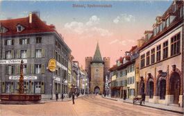 Basel, Spalenvorstadt, gel. 1925 Feldpost