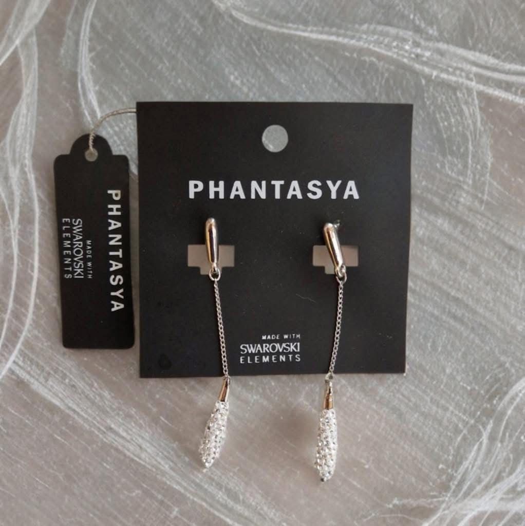 Swarovski Ohrringe & -stecker: Phantasya Ohrringe mit Swarovski Elementen, NEU – Neu und originalverpackt aus Hittnau von Katzenherz