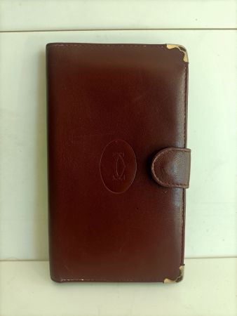 Porte-monnaie / Porte-feuille Must de Cartier cuir rouge