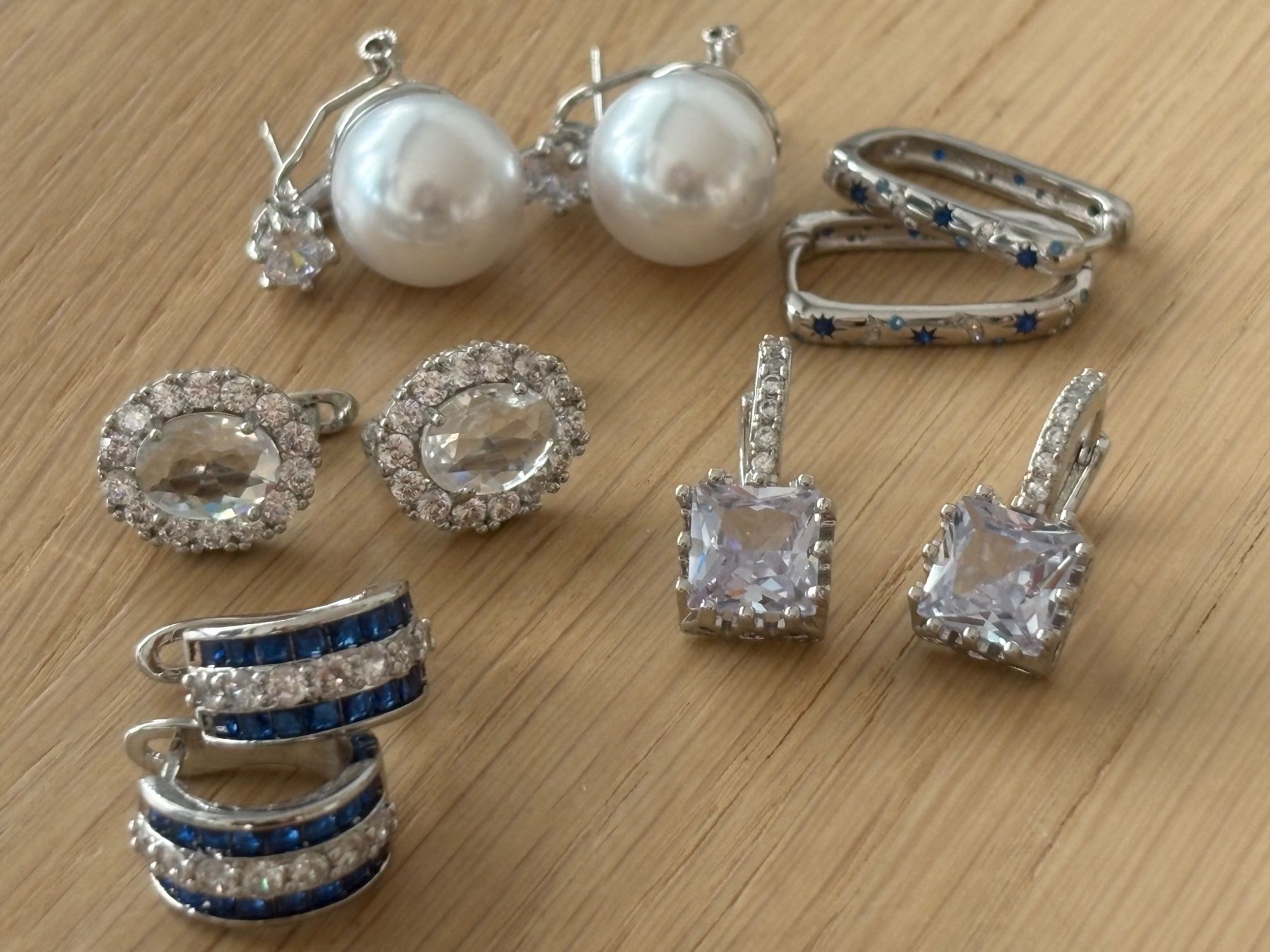 Ohrringe & -stecker: Luxus Elegante Ohrstecker Ohrschmuck  Farbe: Silber 5 st. – Neu (gemäss Beschreibung) aus Biel-Bienne von Roserosse13 1