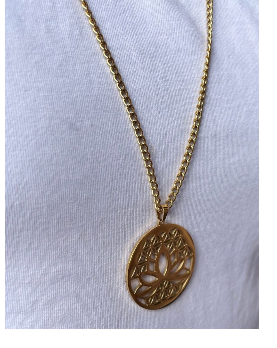 Ketten: Kette Lebensblume LOTUS vergoldet – Neu (gemäss Beschreibung) aus Dittingen von Bijoubelle 5