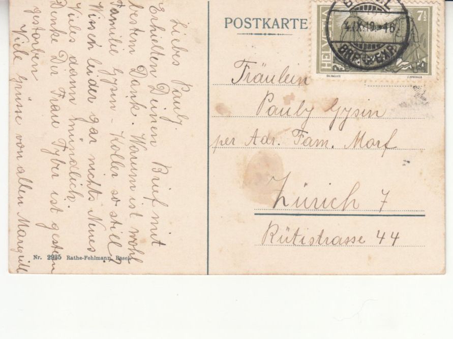 Ansichtskarten: Künstlerkarte Landschaft 1919 – Gebraucht aus Bürglen TG von StampGraf 1