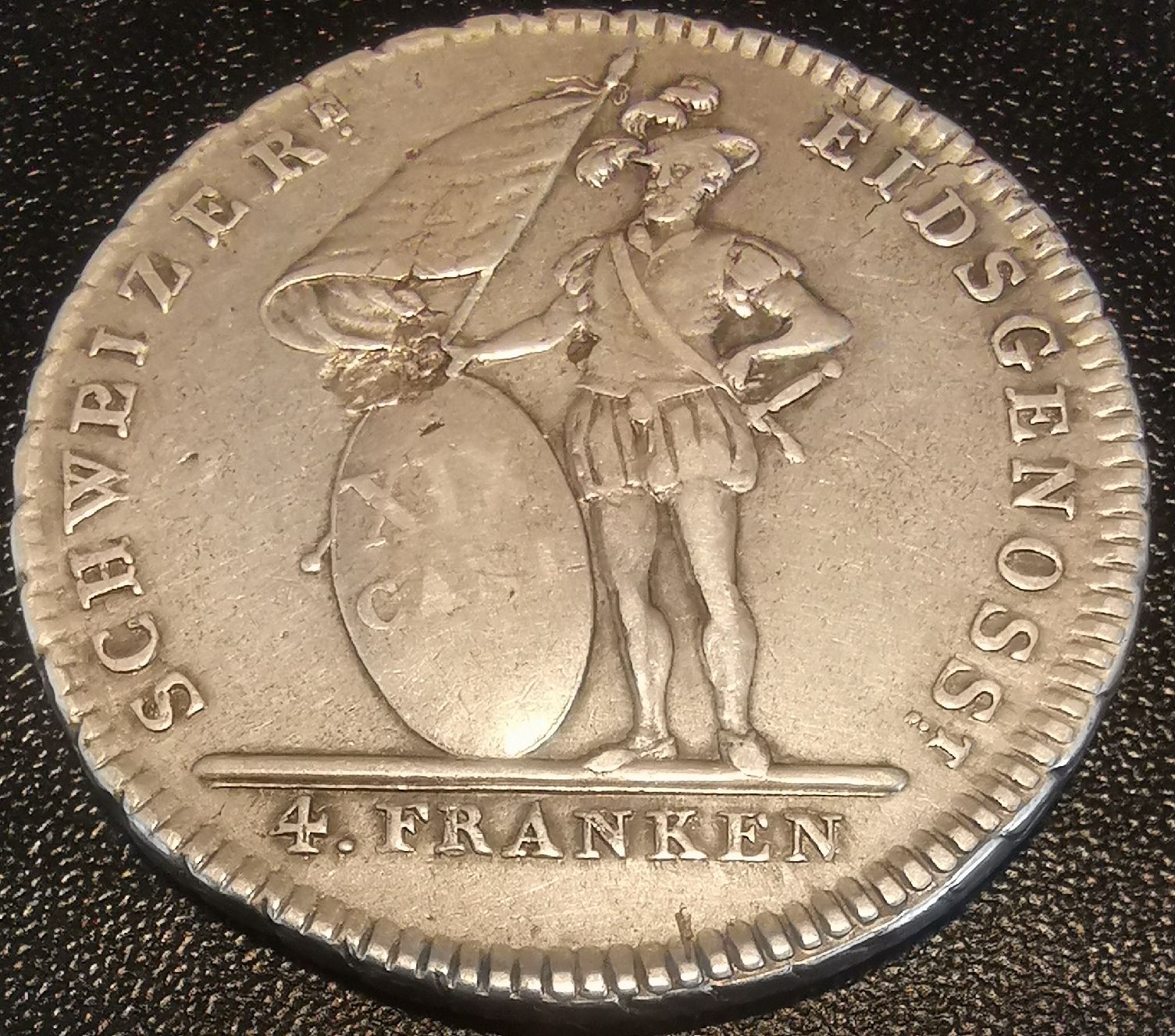 Tutti le monete: 4 Franken Neutaler Solothurn 1813 Schweizer Eidgenossenschaf – Usato da Küssnacht am Rigi venduto da Gold_und_mehr 1