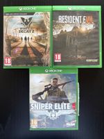 Xbox One Spiele Resident Evil State Decay Sniper Elite