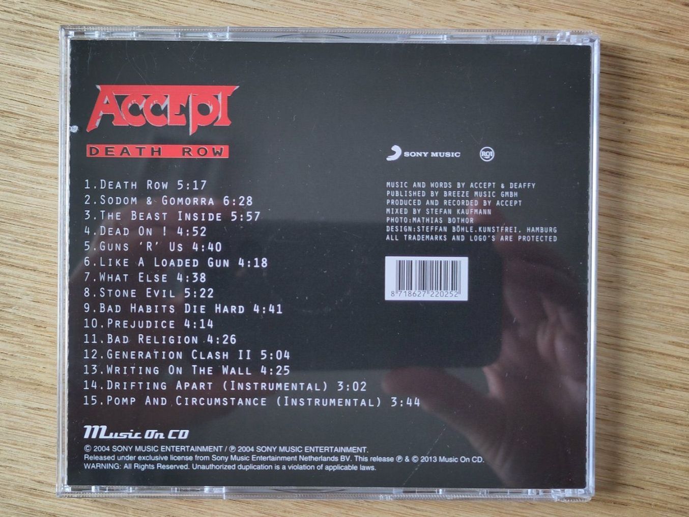 CDs: Accept - Death Row – Gebraucht aus Birmensdorf ZH von crabalocker67 1
