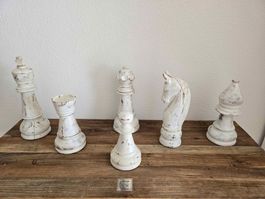 Shabby Chic Holz Schach Figuren Versand Möglich