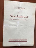 Aus Nunis Liederbuch. Kleine Weisen ,  Onciul, G.v 1951
