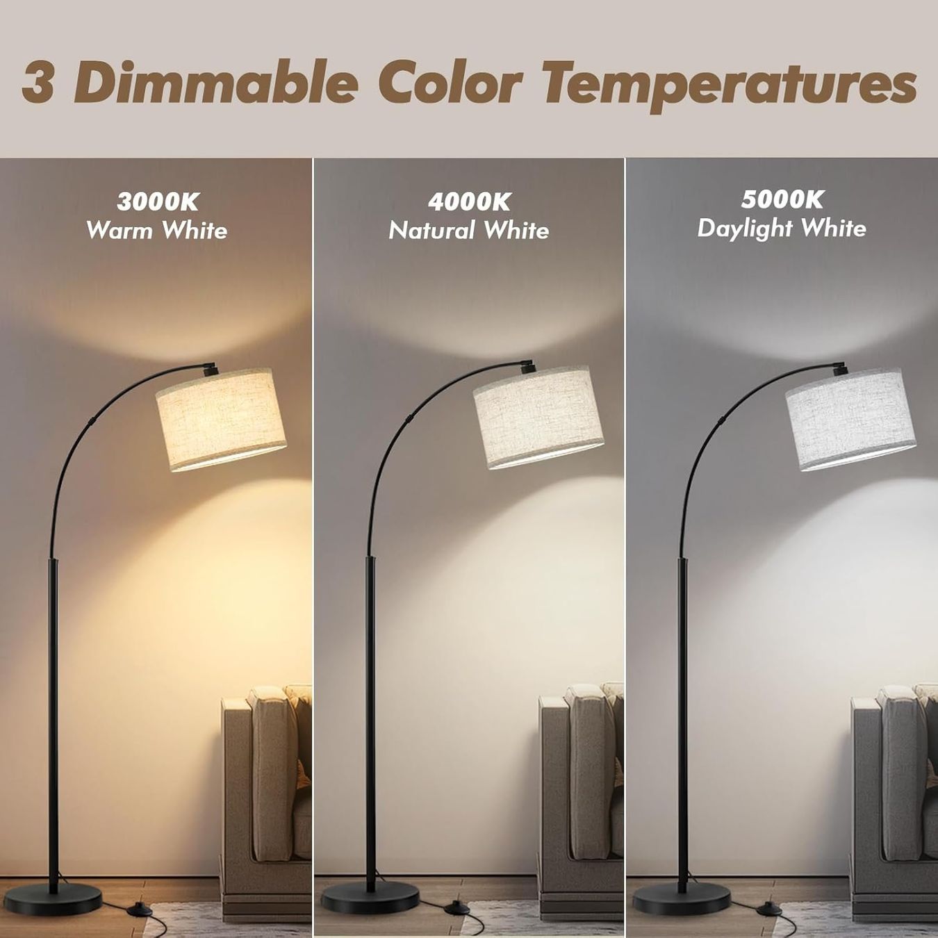 Lampade: Stehlampe Bogenlampe 161 cm 3 Farbtemperaturen LED – Nuovo e nell'imballaggio originale da Zürich venduto da jasminleut 2