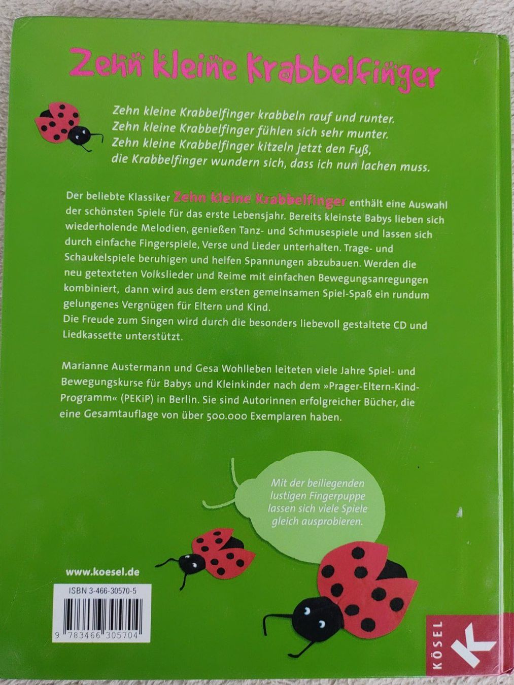 Bücher: Buch Zehn kleine Krabbelfinger – Gebraucht aus Strengelbach von Phorensic_30 1