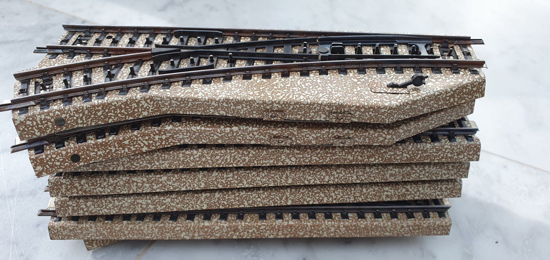 Märklin Modellini di ferrovie: 7x Märklin M-Gleis Handweichen – Usato da Ernetschwil venduto da Cob1998 3