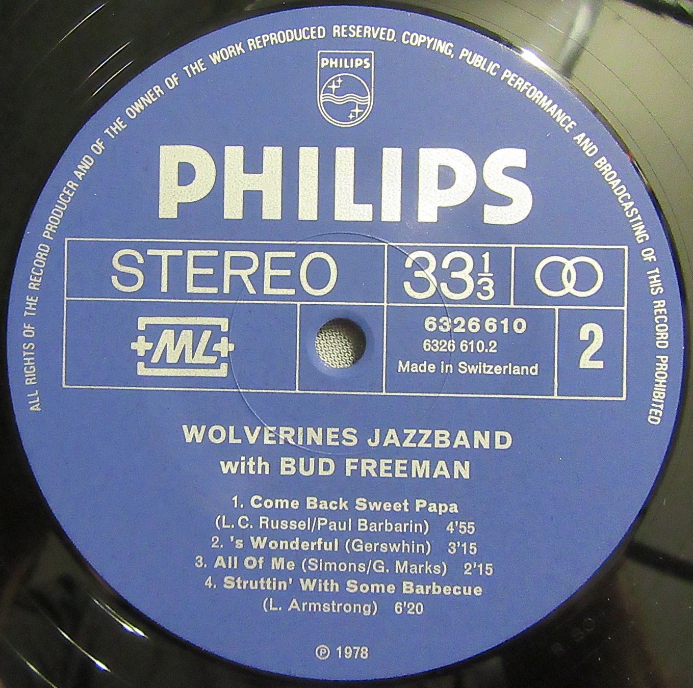 Schallplatten: LP - Wolverines Jazz Band with Bud Freeman - Live! – Gebraucht aus Auenstein von Padabimbim 4