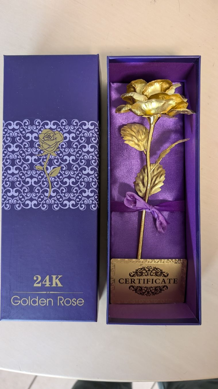 Tutte le decorazioni: Goldene Rose 24 Karat – Nuovo (secondo la descrizione) da Freienbach venduto da Omsi