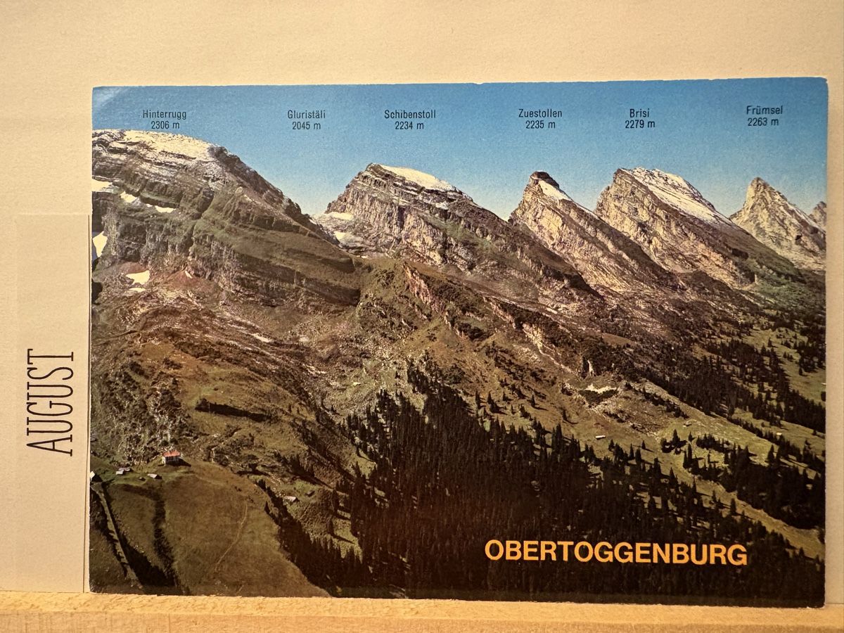 Ansichtskarten: AK von Bergpanorama Churfirsten – Gebraucht aus Rümlang von Kartenpost1