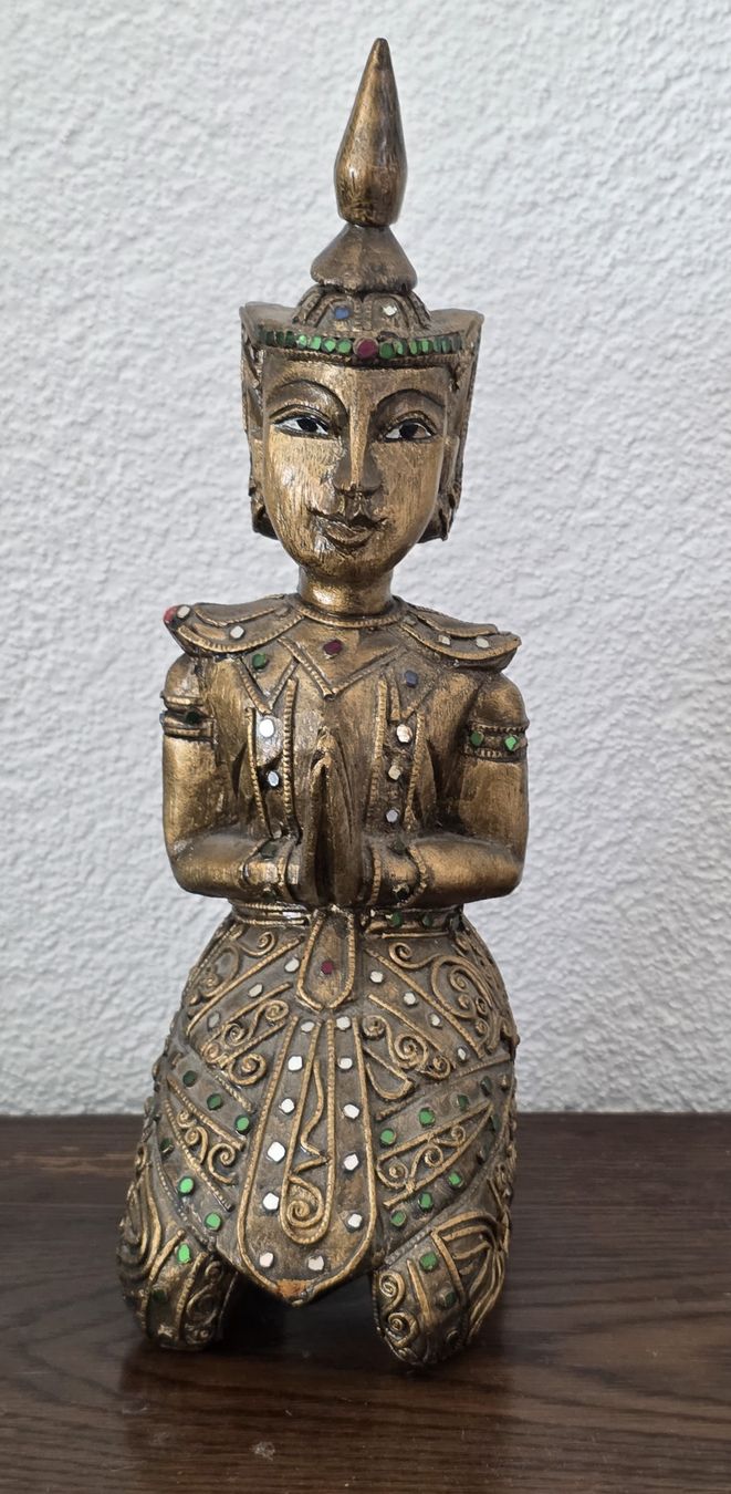 Figuren: Holzfigur Buddha sitzend  – Gebraucht aus Rheinsulz von Gilea