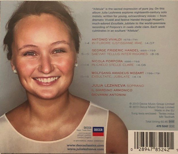 CD: Julia Lezhneva - Alleluia – Usato da Grüningen venduto da azulblanco 1