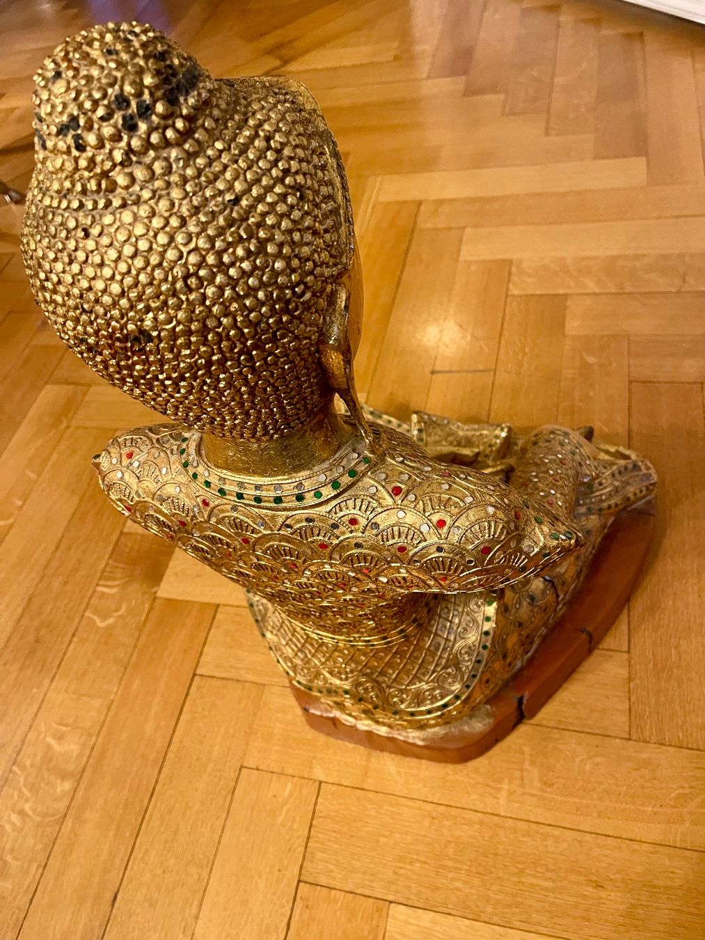 Skulpturen & Statuen: Statue bois sculpter de Bouddha Thaïlandaise Or Fin! – Gebraucht aus lausanne von sultan18 4
