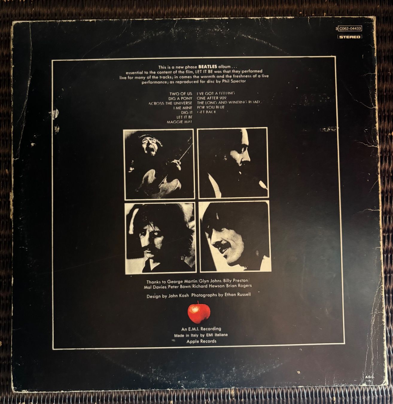 Schallplatten: Schallplatte Let it be von den Beatles – Gebraucht aus Speicher von CH-Schatzkammer 1