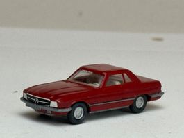 GB3-  Wiking Mercedes 250 SL hellbraunrot Foliengrill