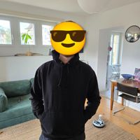 Sweat à capuche noir "ZZCC", taille M