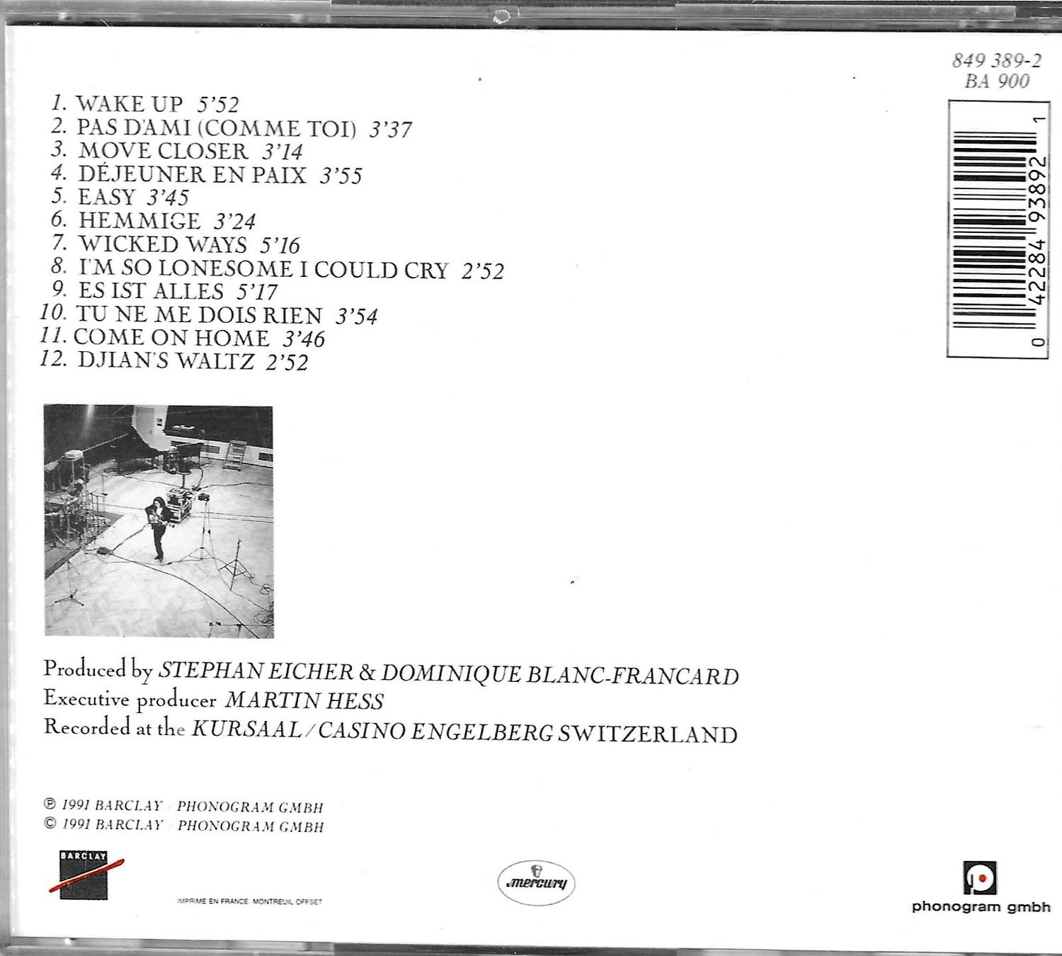 CDs: Stephan Eicher - Engelberg – D'occasion à Savagnier par Ne2065 1