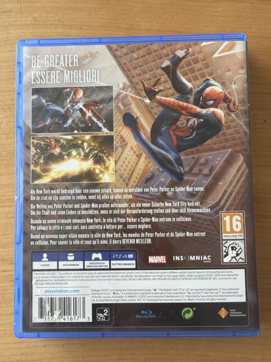 Sony Spiele: Jeu vidéo Marvel Spider-Man pour console Sony PS4 – Gebraucht aus Troinex von cashgva 1