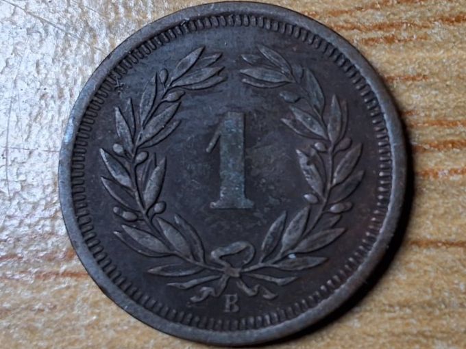 Tutti le monete: 1 Rappen 1906 - sehr schön! – Usato da Münchenstein venduto da purbach1 3