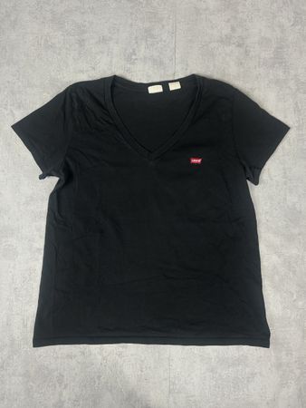 T-shirt Levi's noir col V - M femme