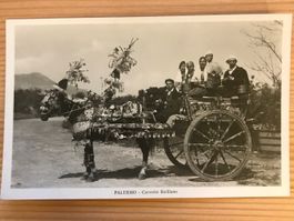 Antike Ansichtskarte, ITALIEN Carretto Siciliano, Palermo