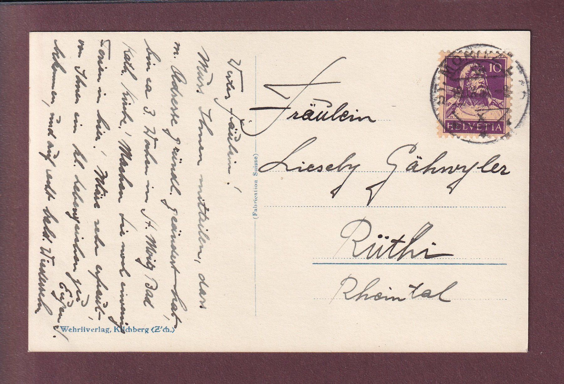 Cartoline postali: ST. MORITZ-BAD- Piz La Margna – Usato da Pully venduto da nicecards 1