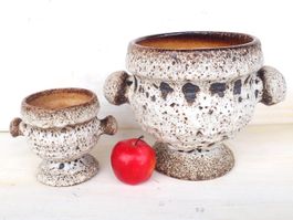 Keramik Fat Lava Vintage Mid Century Vase Topf Bowl Atelier