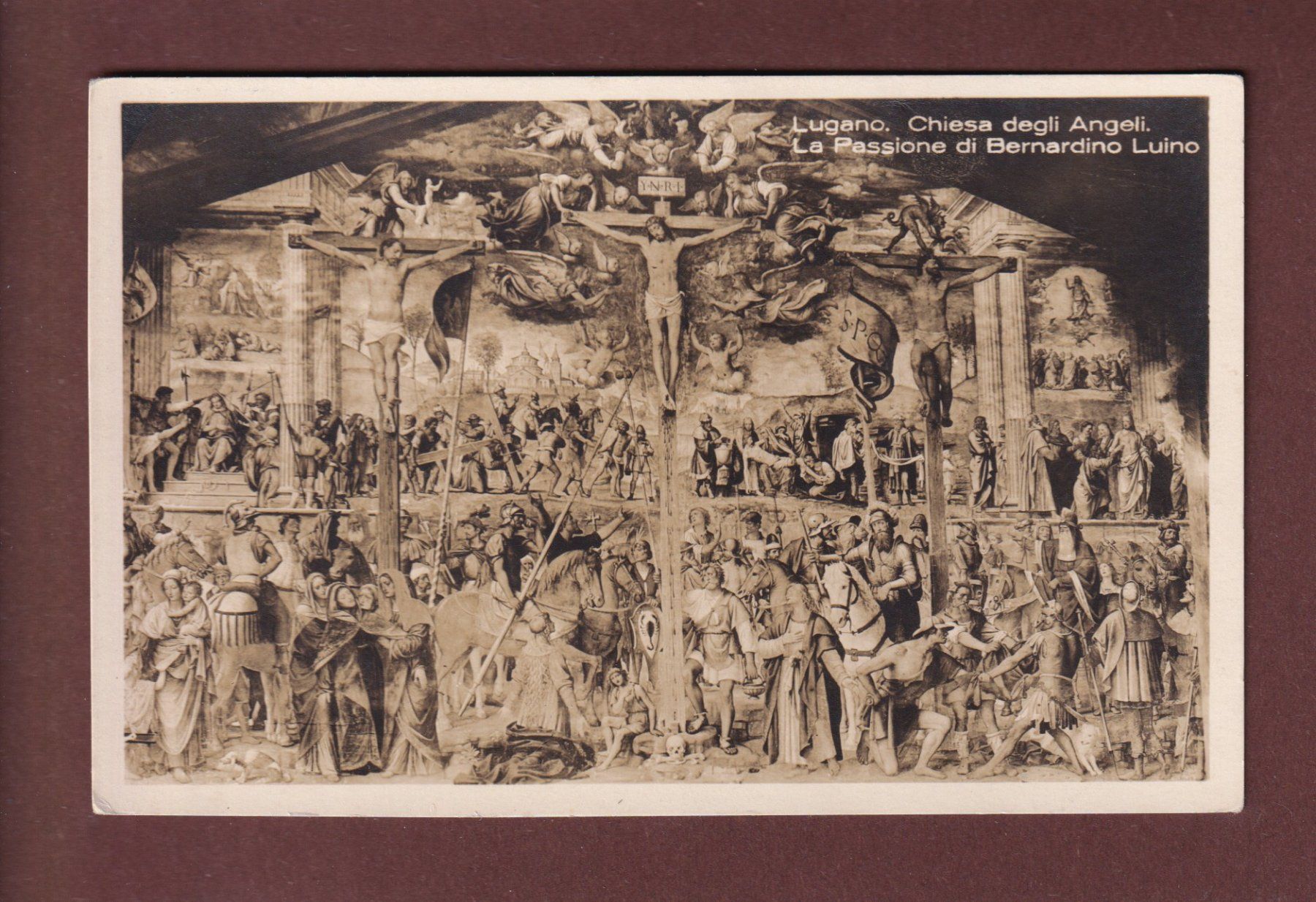 Cartoline postali: LUGANO - Chiesa degli Angeli – Usato da Pully venduto da nicecards