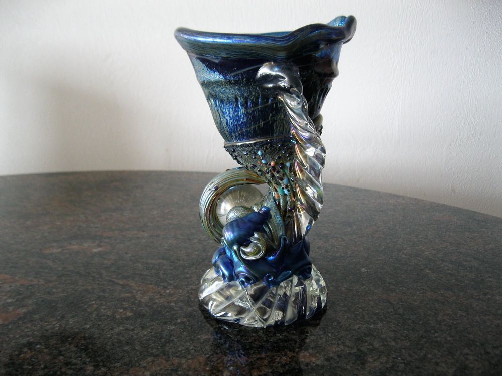 COLIN HEANEY ART GLASS VASE 1993 Kaufen auf Ricardo
