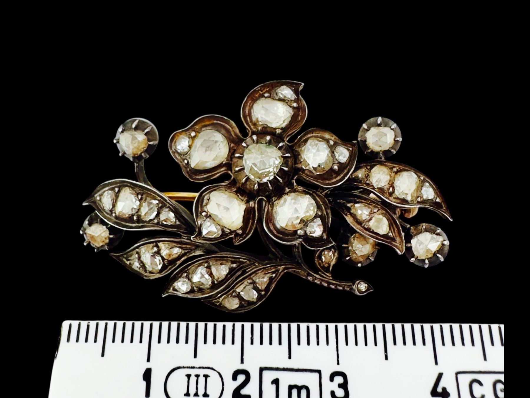 Spille & Fermagli: Antike, viktorianische Diamant - Brosche, ca. 1.30 ct – Usato da Zuzwil SG venduto da artimmo 6