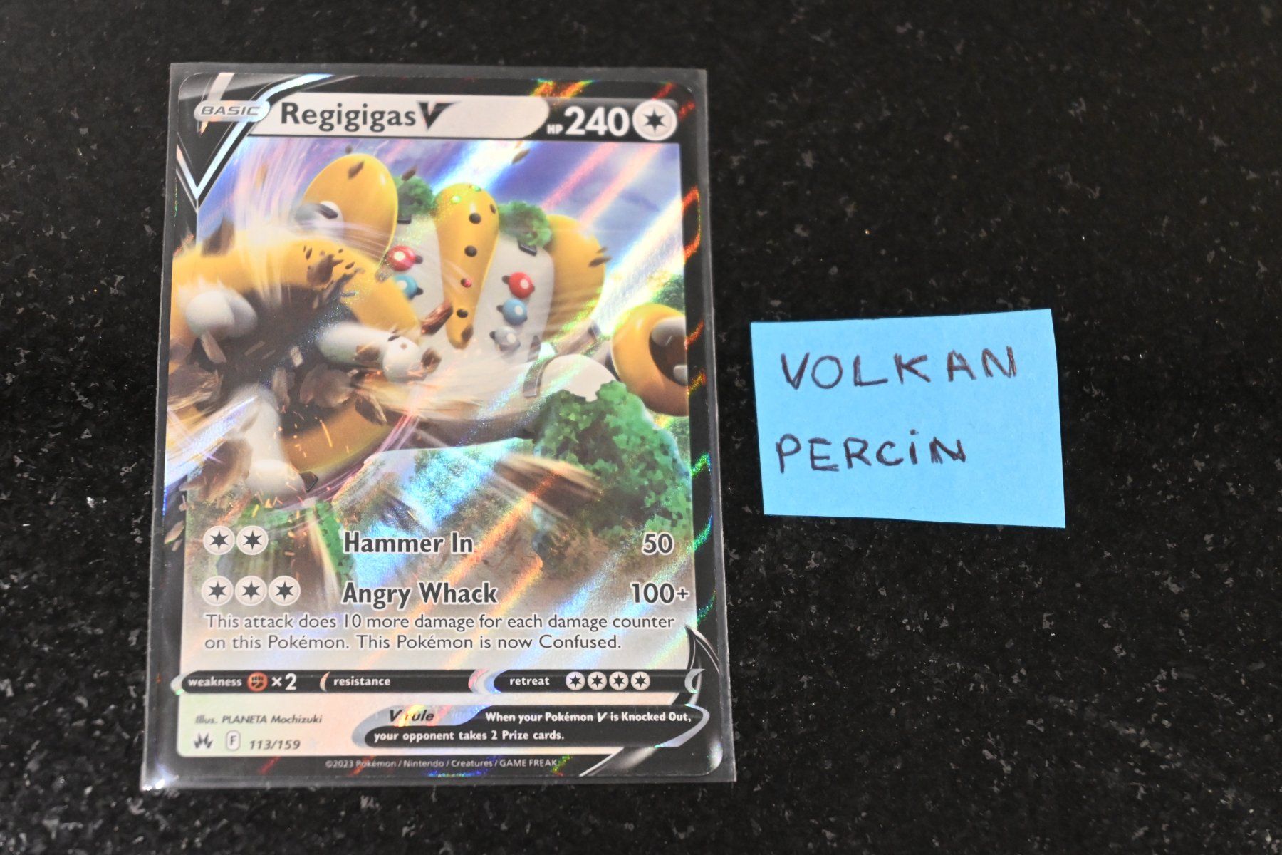 Pokémon Carte collezionabili: Regigigas V #113 Pokemon Crown Zenith – Nuovo (secondo la descrizione) da Aigle venduto da PSAPOKEVOVO