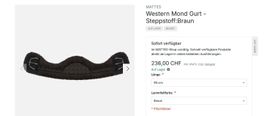 Mattes Western Mond Gurt 95cm